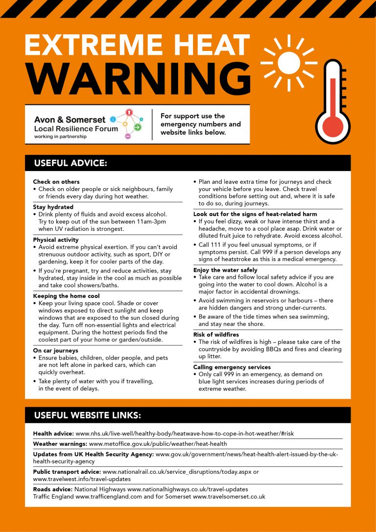 Extreme Heat Warning Whitchurch Village Council